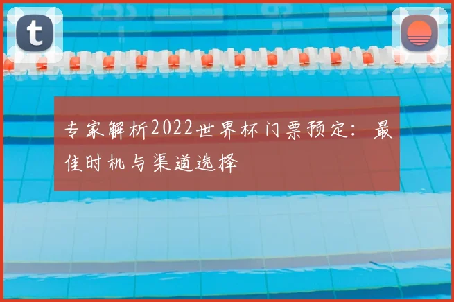 专家解析2022世界杯门票预定:最佳时机与渠道选择